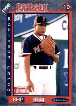 1998 Dunkin' Donuts Pawtucket Red Sox #NNO Robinson Checo Front