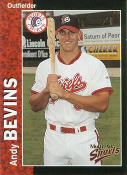 1998 Multi-Ad Peoria Chiefs #3 Andy Bevins Front