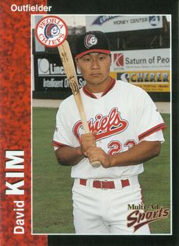 1998 Multi-Ad Peoria Chiefs #12 David Kim Front