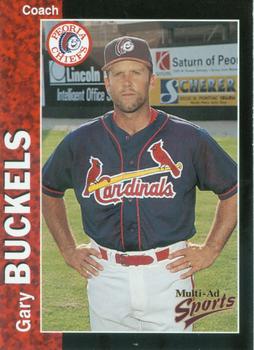 1998 Multi-Ad Peoria Chiefs #28 Gary Buckels Front