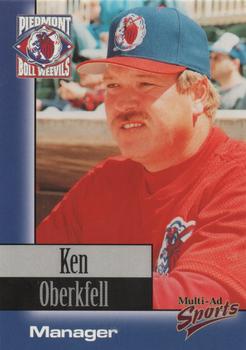 1998 Multi-Ad Piedmont Boll Weevils #1 Ken Oberkfell Front