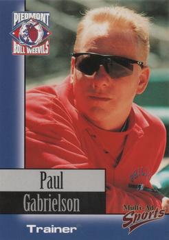 1998 Multi-Ad Piedmont Boll Weevils #3 Paul Gabrielson Front