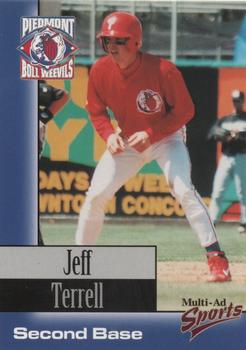 1998 Multi-Ad Piedmont Boll Weevils #26 Jeff Terrell Front