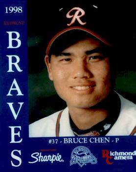 1998 Richmond Camera Richmond Braves #NNO Bruce Chen Front
