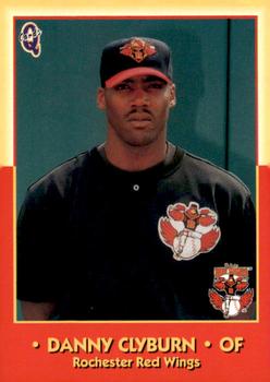 1998 Blueline Q-Cards Rochester Red Wings #8 Danny Clyburn Front