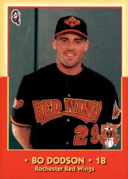 1998 Blueline Q-Cards Rochester Red Wings #11 Bo Dodson Front