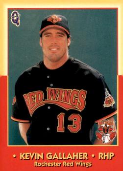 1998 Blueline Q-Cards Rochester Red Wings #13 Kevin Gallaher Front