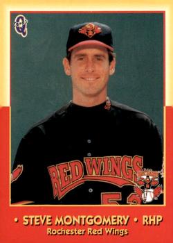 1998 Blueline Q-Cards Rochester Red Wings #19 Steve Montgomery Front