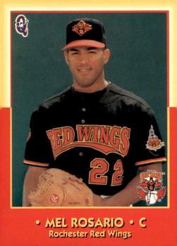 1998 Blueline Q-Cards Rochester Red Wings #25 Mel Rosario Front