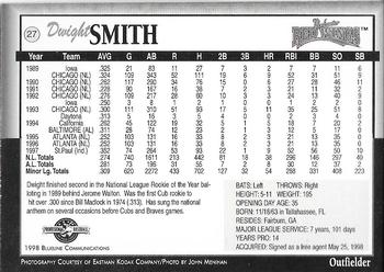 1998 Blueline Q-Cards Rochester Red Wings #27 Dwight Smith Back