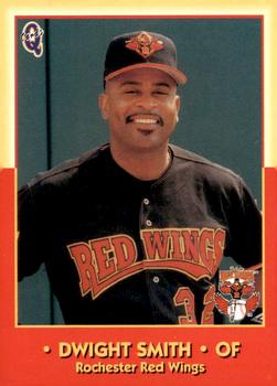 1998 Blueline Q-Cards Rochester Red Wings #27 Dwight Smith Front