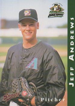 1998 Multi-Ad South Bend Silver Hawks #14 Jeff Andrews Front