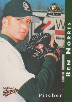 1998 Multi-Ad South Bend Silver Hawks #20 Ben Norris Front