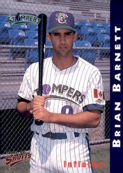 1998 Multi-Ad St. Catharines Stompers #3 Brian Barnett Front