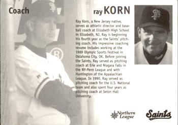 1998 St. Paul Saints #NNO Ray Korn Back