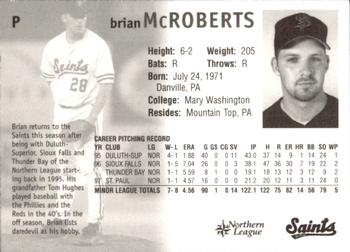 1998 St. Paul Saints #NNO Brian McRoberts Back