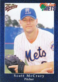 1998 Multi-Ad St. Lucie Mets #7 Scott McCrary Front