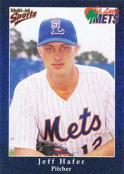1998 Multi-Ad St. Lucie Mets #23 Jeff Hafer Front