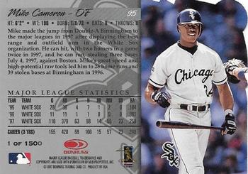 1998 Donruss - Press Proofs Silver #95 Mike Cameron Back