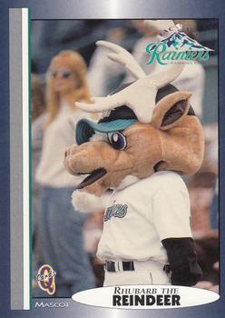 1998 Blueline Q-Cards Tacoma Rainiers #30 Rhubarb The Reindeer Front