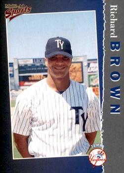 1998 Multi-Ad Tampa Yankees #7 Richard Brown Front