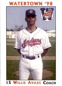 1998 Watertown Indians #NNO Willie Aviles Front