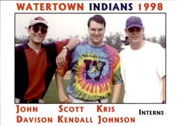 1998 Watertown Indians #NNO John Davison / Kris Johnson / Scott Kendall Front