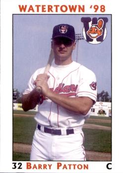 1998 Watertown Indians #NNO Barry Patton Front