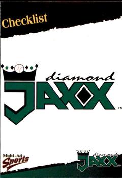 1998 Multi-Ad West Tenn Diamond Jaxx #30 Team Logo Front