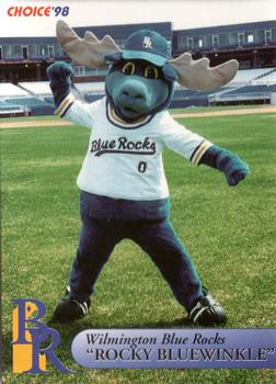 1998 Choice Wilmington Blue Rocks #NNO Rocky Bluewinkle Front