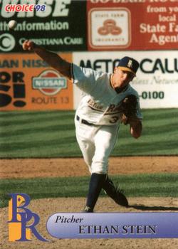 1998 Choice Wilmington Blue Rocks #NNO Ethan Stein Front