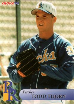 1998 Choice Wilmington Blue Rocks #NNO Todd Thorn Front