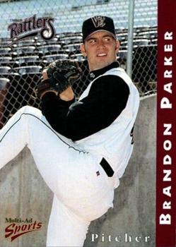 1998 Multi-Ad Wisconsin Timber Rattlers #7 Brandon Parker Front
