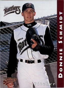1998 Multi-Ad Wisconsin Timber Rattlers #9 Donnie Schmidt Front