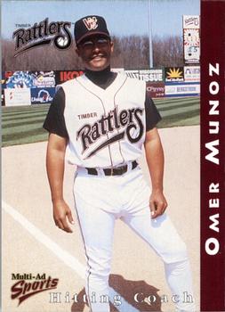 1998 Multi-Ad Wisconsin Timber Rattlers #27 Omer Munoz Front