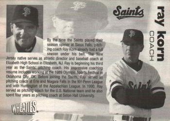 1997 St. Paul Saints #14 Ray Korn Back