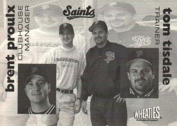1997 St. Paul Saints #31 Tom Tisdale Back