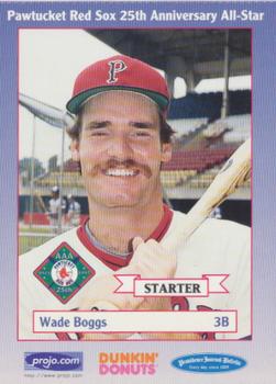 1997 Dunkin' Donuts Pawtucket Red Sox 25th Anniversary All-Stars #NNO Wade Boggs Front