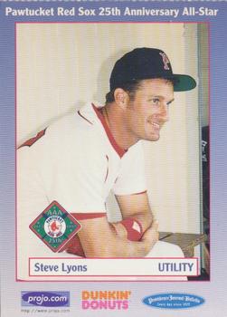 1997 Dunkin' Donuts Pawtucket Red Sox 25th Anniversary All-Stars #NNO Steve Lyons Front