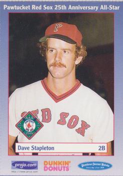 1997 Dunkin' Donuts Pawtucket Red Sox 25th Anniversary All-Stars #NNO Dave Stapleton Front