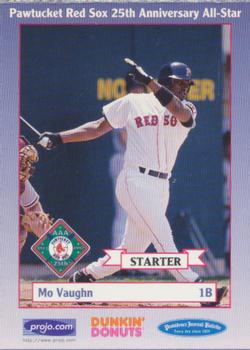 1997 Dunkin' Donuts Pawtucket Red Sox 25th Anniversary All-Stars #NNO Mo Vaughn Front