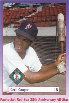 1997 Pawtucket Red Sox 25th Anniversary #NNO Cecil Cooper Front