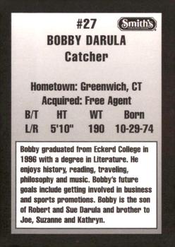 1997 Ogden Raptors #NNO Bobby Darula Back
