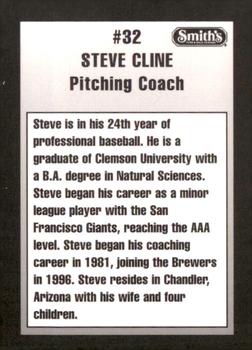 1997 Ogden Raptors #NNO Steve Cline Back