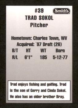 1997 Ogden Raptors #NNO Trad Sokol Back