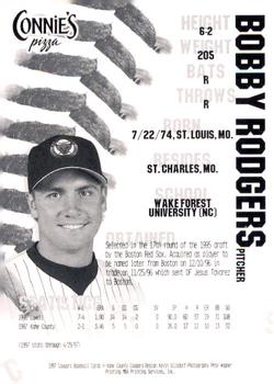1997 Kane County Cougars #NNO Bobby Rodgers Back