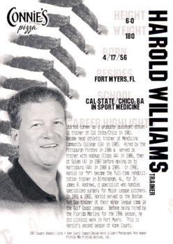 1997 Kane County Cougars #NNO Harold Williams Back