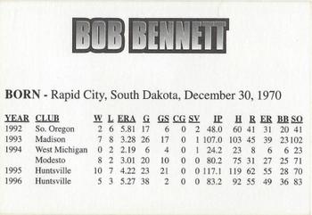 1997 Huntsville Stars #NNO Bob Bennett Back