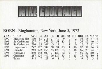 1997 Huntsville Stars #NNO Mike Coolbaugh Back