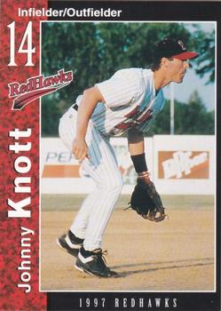 1997 Multi-Ad Fargo-Moorhead RedHawks #10 Johnny Knott Front